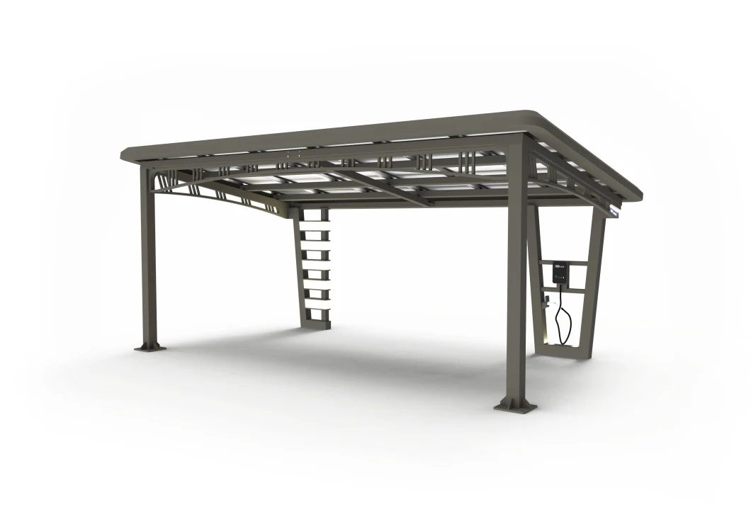 Carport Solar Installation Support Structure Carport Ground Screw Solar Attached Carport