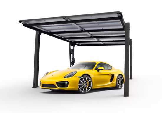 Système de montage d'abri de voiture commercial Abri de voiture à panneaux solaires Systèmes d'énergie solaire Abri de voiture solaire