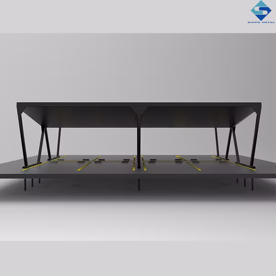Structure de montage de carport solaire en aluminium